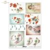 polne kwiaty, kwiatki, Maki, Chabry, dzieci, dziewczynki w sukienkach retro, kwitnące gałęzie, wesołe ptaszki, wiosna, field flowers, poppies, cornflowers, children, girls in retro dresses, flowering branches